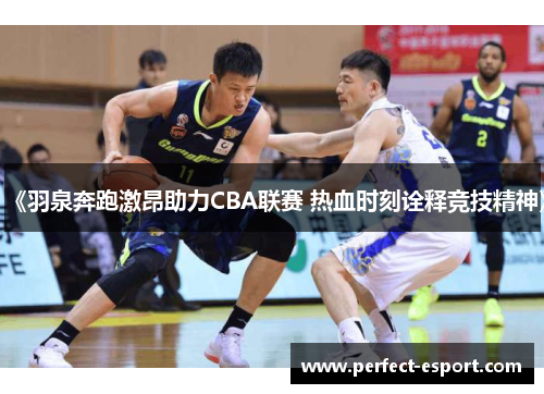 《羽泉奔跑激昂助力CBA联赛 热血时刻诠释竞技精神》